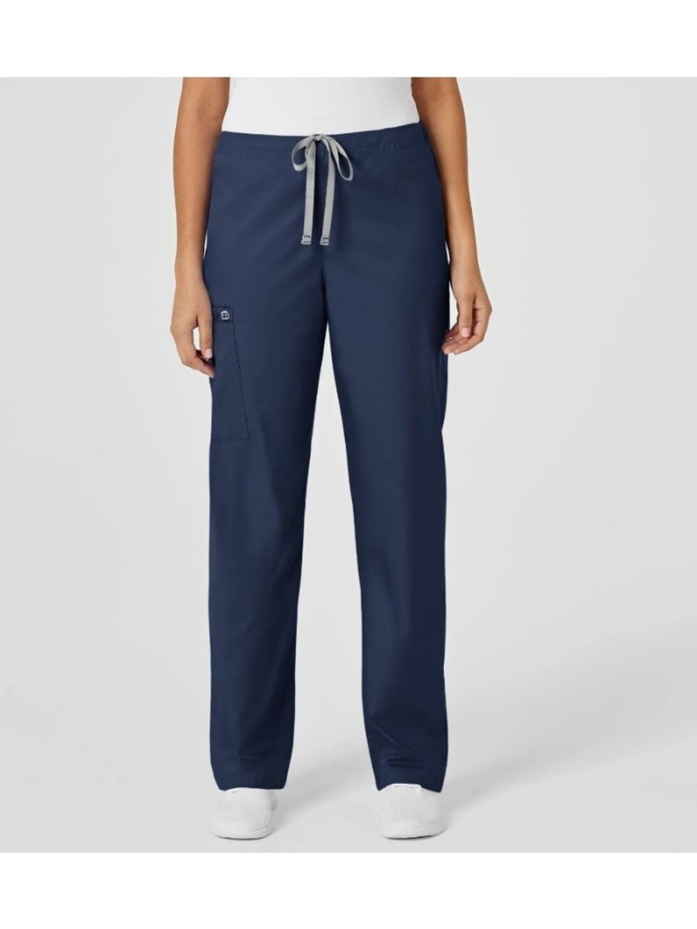 WonderWink WonderWork Drawstring cargo Unisex Scrub Pants 500 - Navy -2XL PETITE
